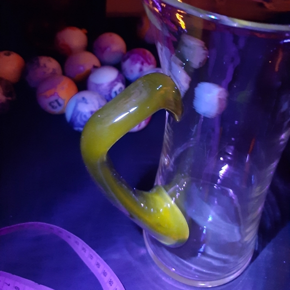 Kastrup Holmegaard Martini Pitcher UG W/ Stirrer RETRO Art Deco Uranium Glass UG - Picture 2 of 5